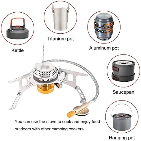 Windproof Folding Backpacking Stove for Outdoor Use