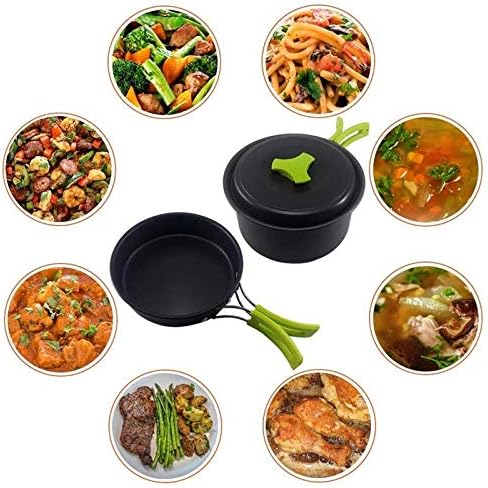 Compact Two-Person Campfire Cooking Gear Set