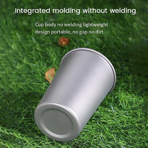 Titanium Beer Mug for Camping and Hiking 300ml