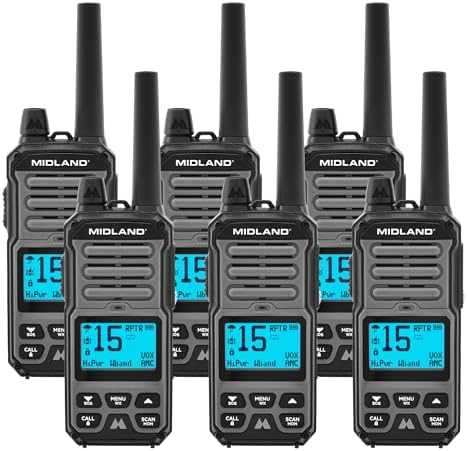 Pro 5W Waterproof Radios with Noise Cancel Set of 6