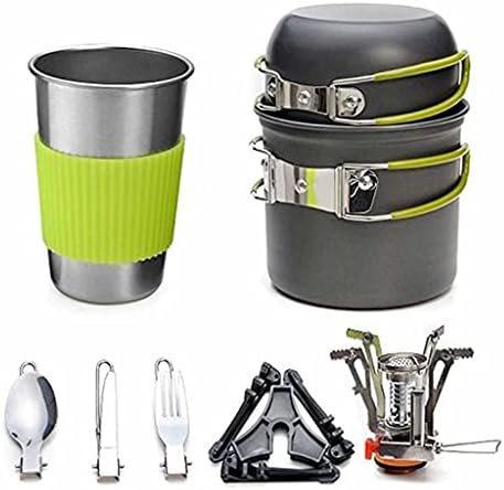 Aluminum Outdoor Cook Set with Mini Stove