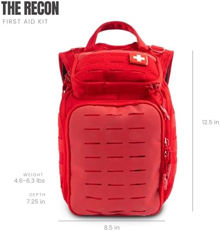 Comprehensive First Aid Survival Kit Red