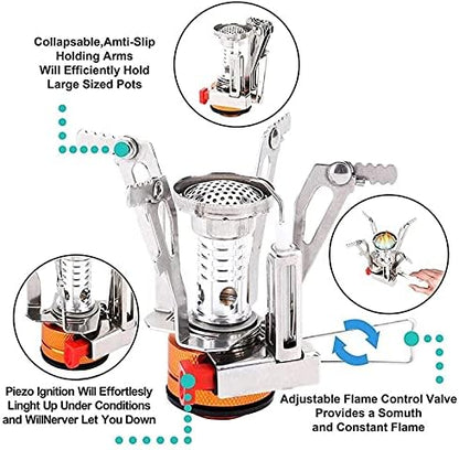 Aluminum Outdoor Cook Set with Mini Stove